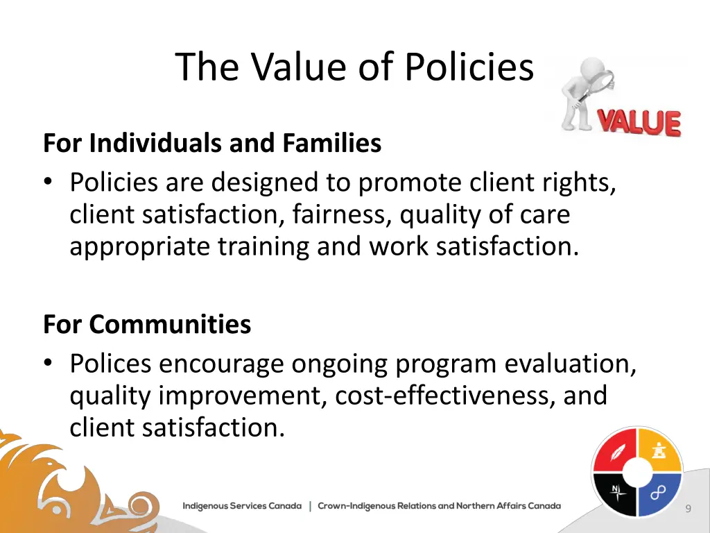 the value of policies