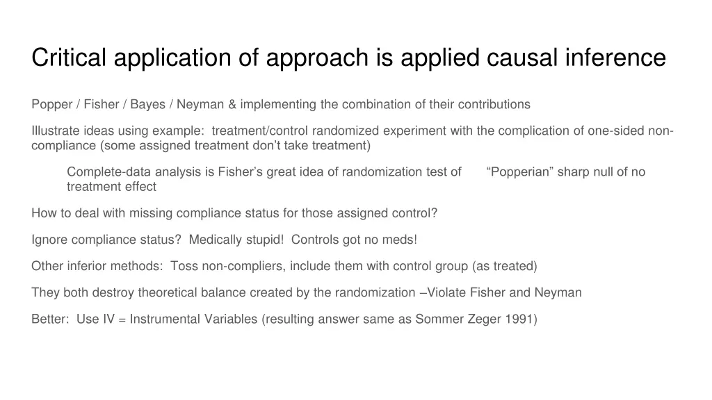 critical application of approach is applied