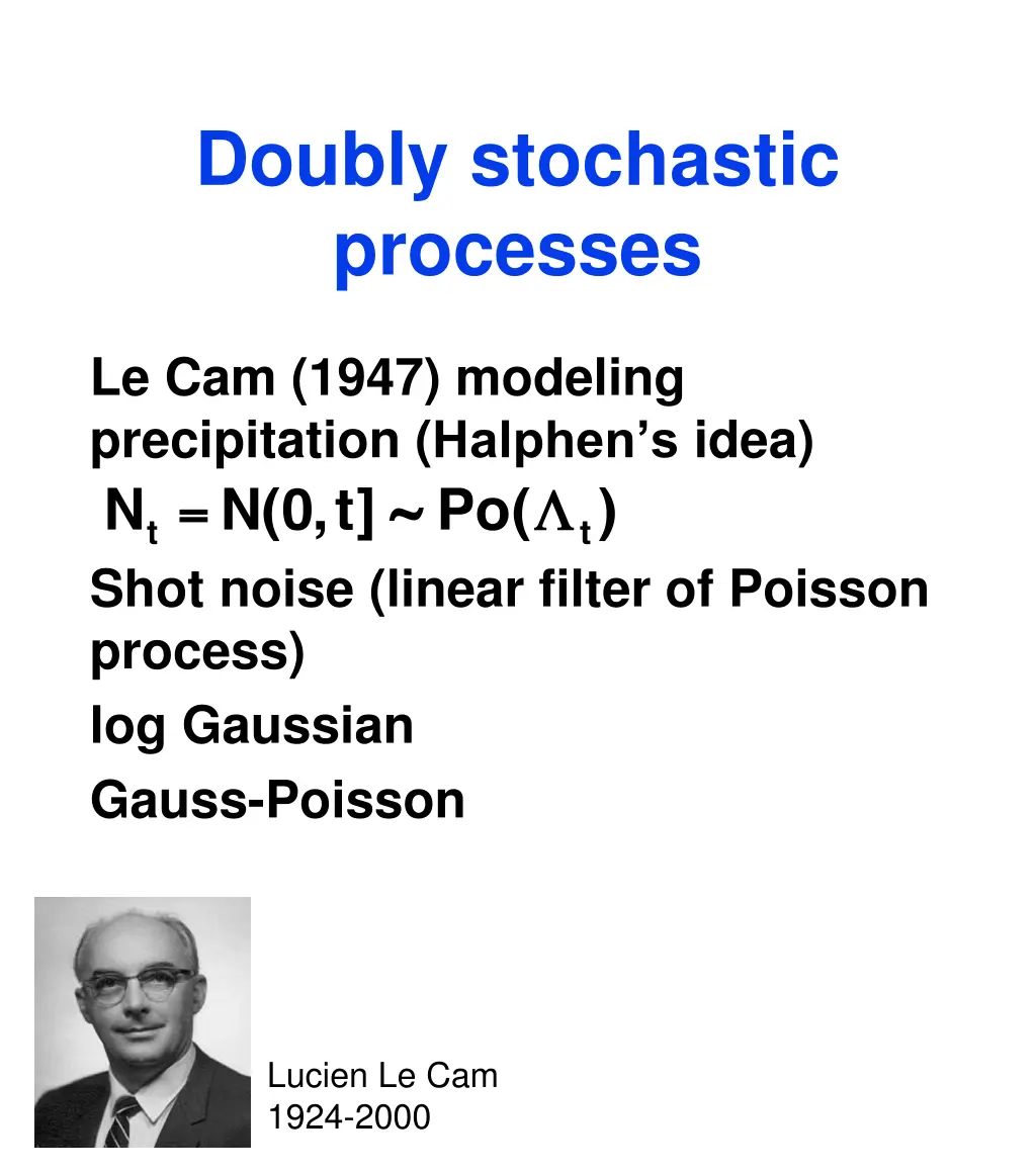 doubly stochastic processes