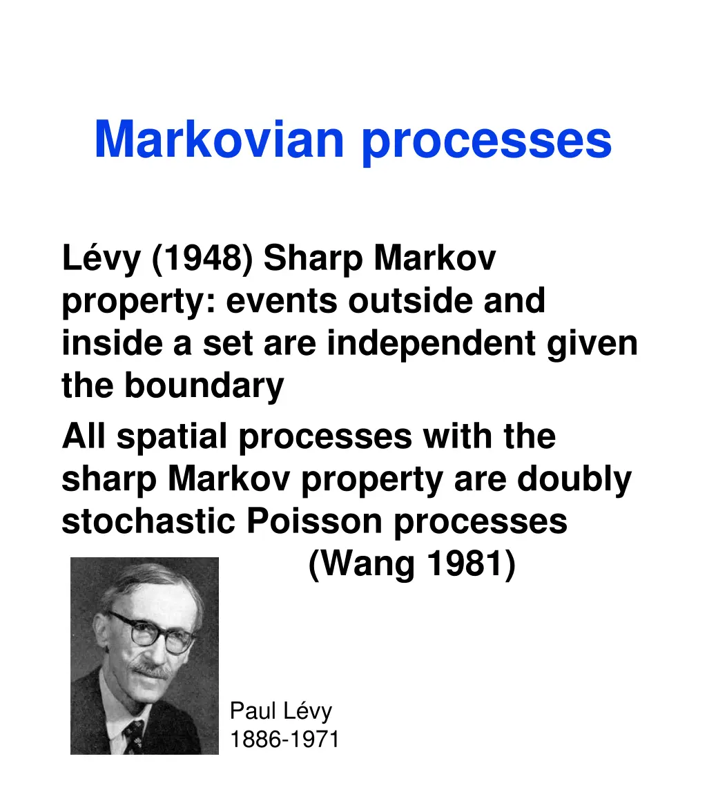 markovian processes