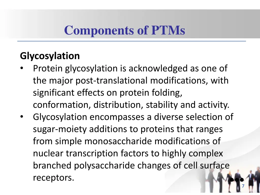 components of ptms 1