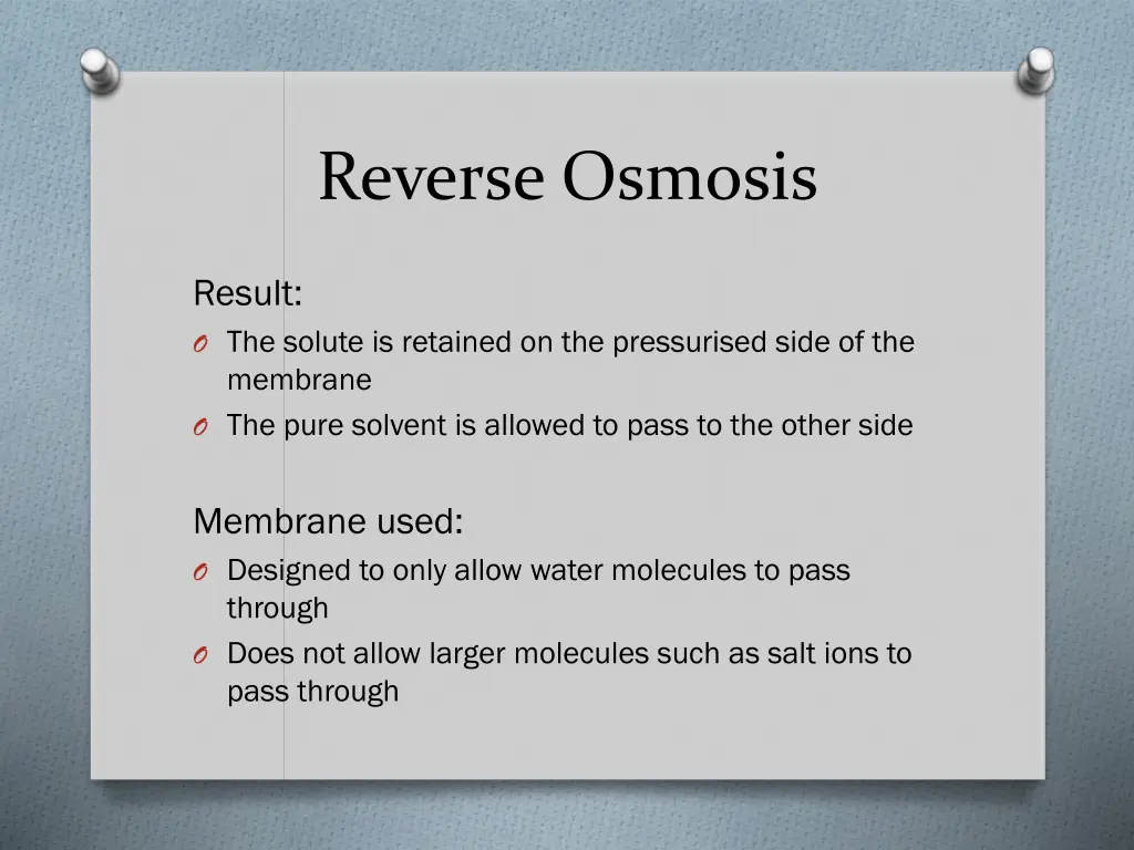 reverse osmosis 1