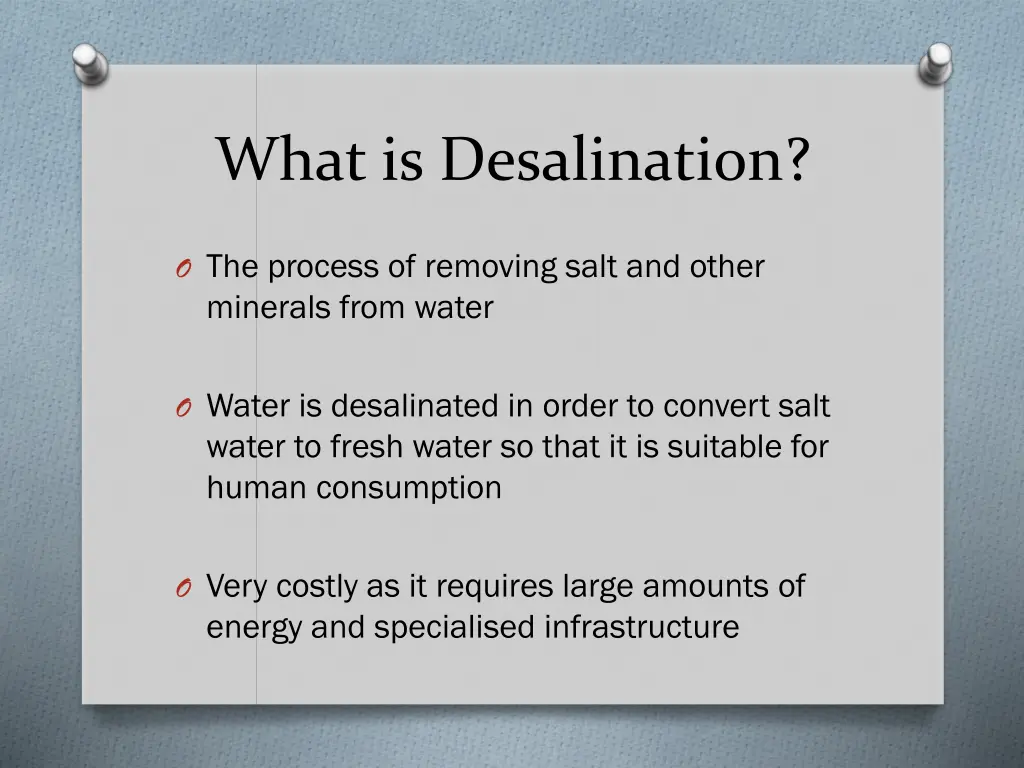 what is desalination