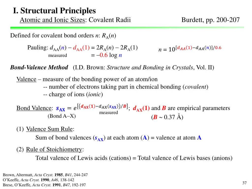 i structural principles atomic and ionic sizes 4