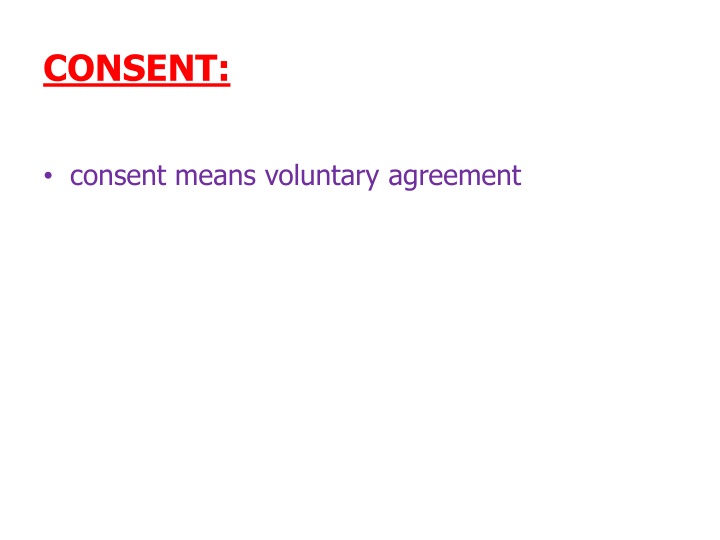 consent