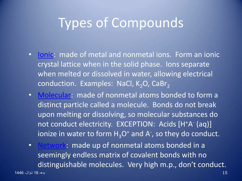 types of compounds