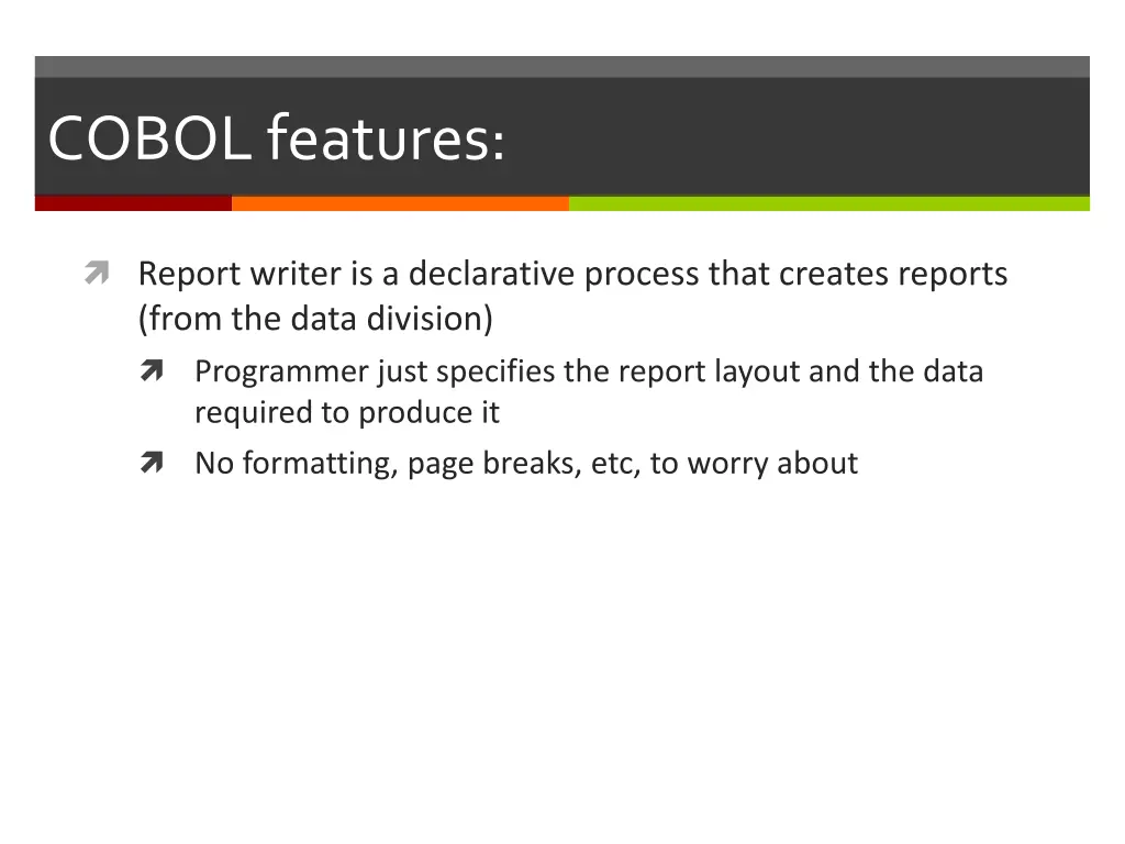 cobol features 1