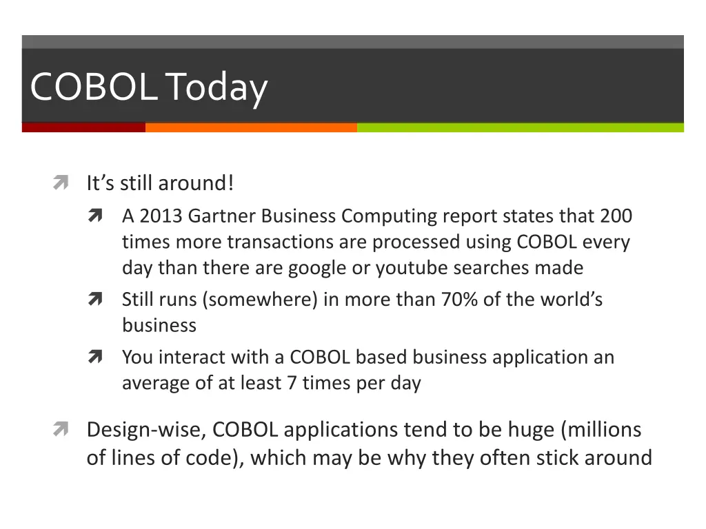 cobol today
