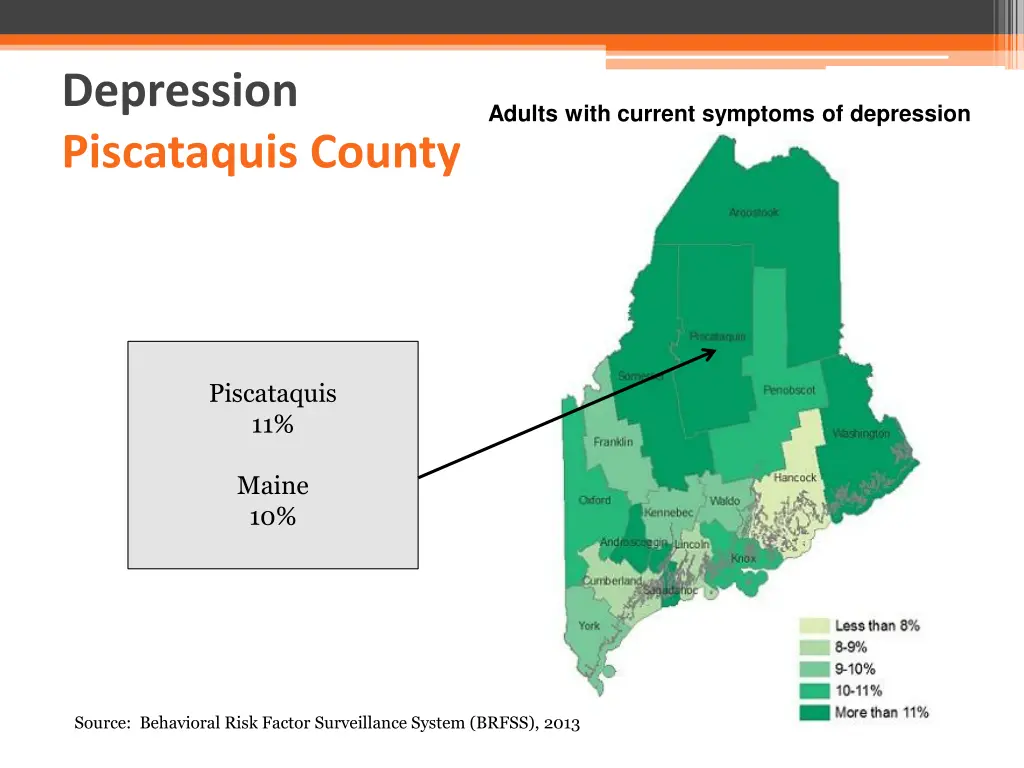 depression piscataquis county