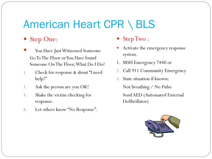 american heart cpr bls
