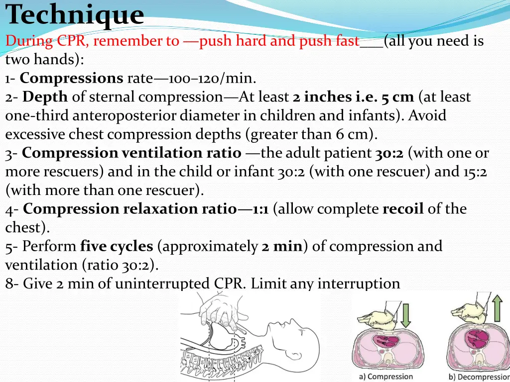 technique during cpr remember to push hard