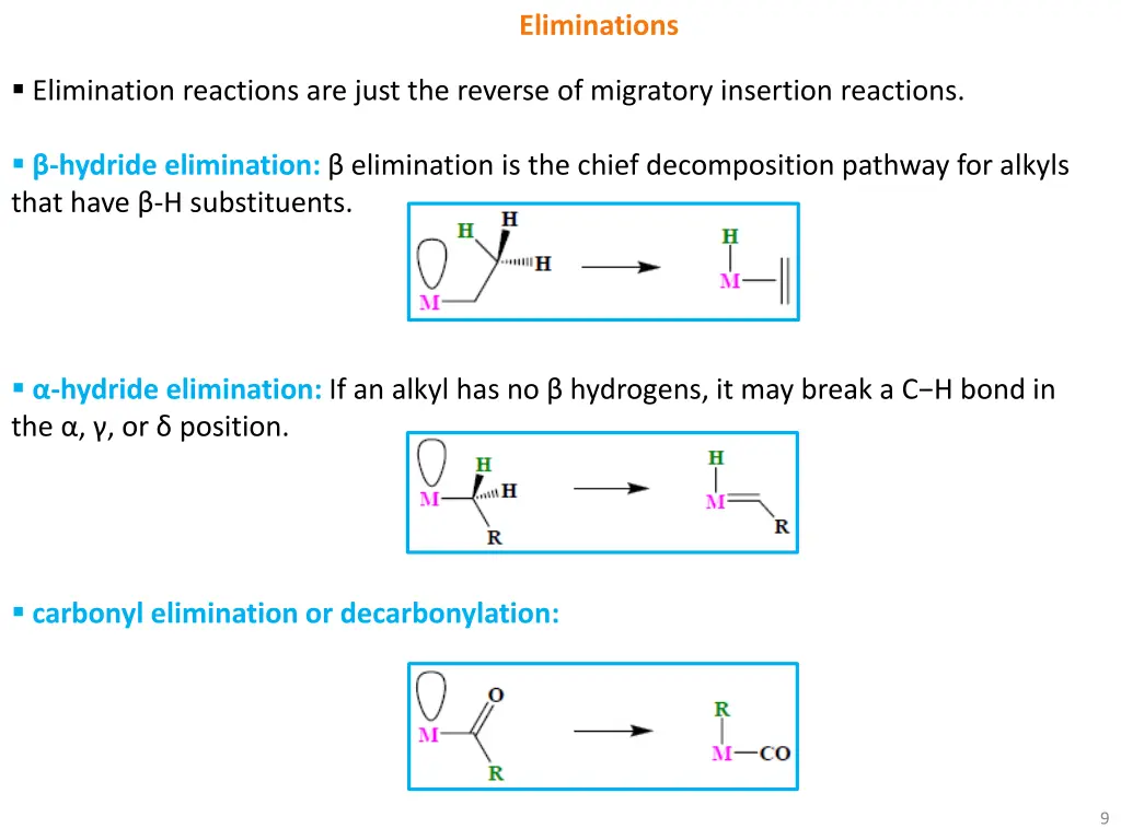 eliminations