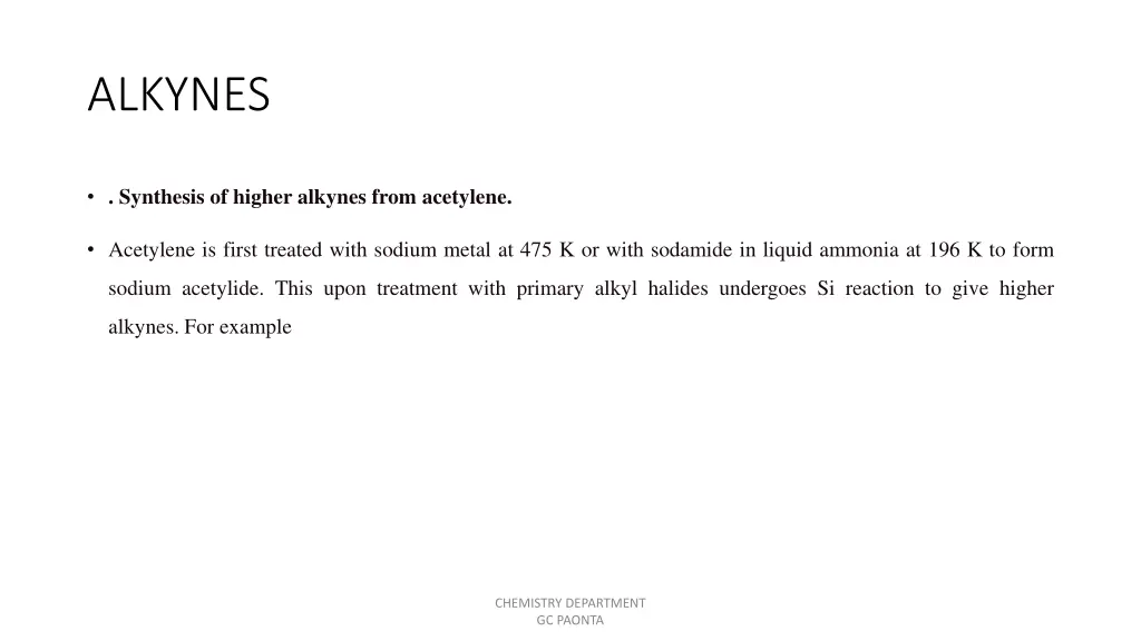 alkynes 1