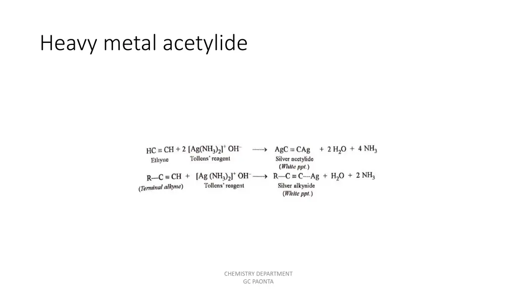 heavy metal acetylide