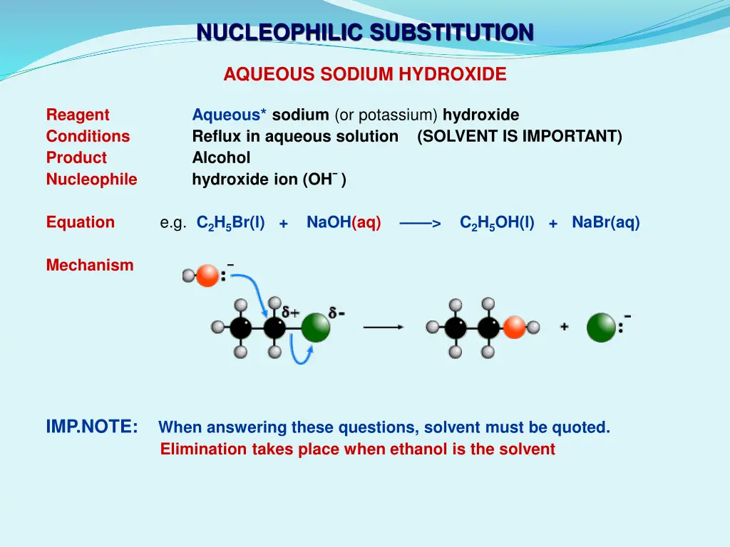 nucleophilic substitution 2