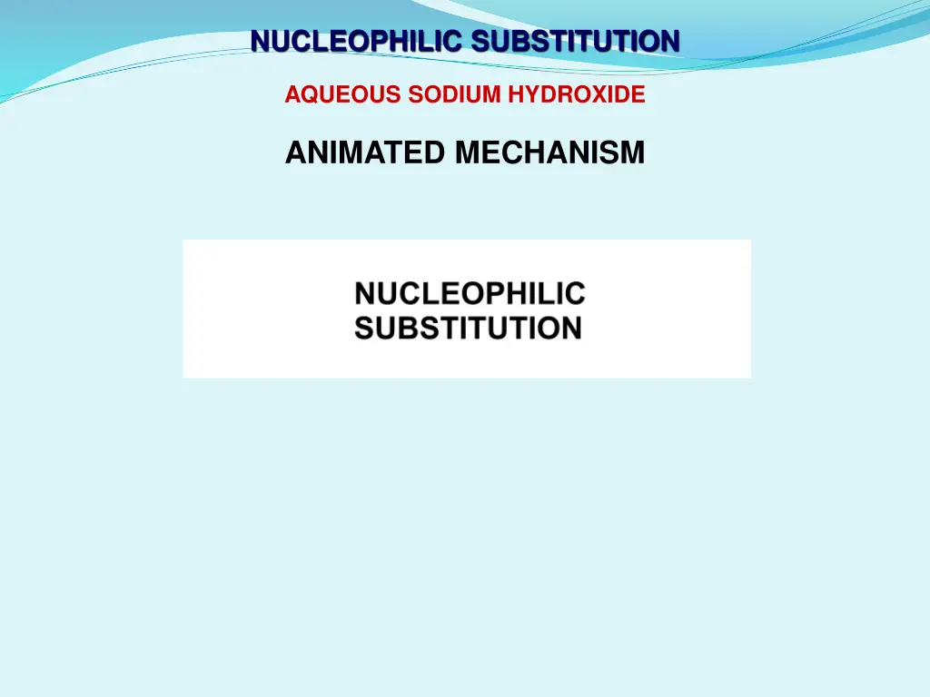 nucleophilic substitution 3