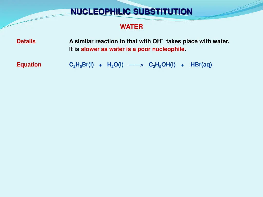 nucleophilic substitution 9