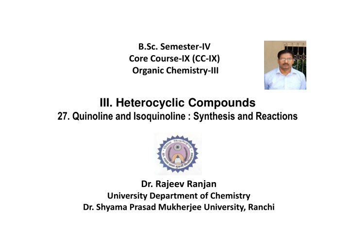 b sc semester iv core course ix cc ix organic