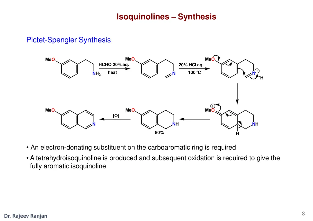 isoquinolines synthesis 1