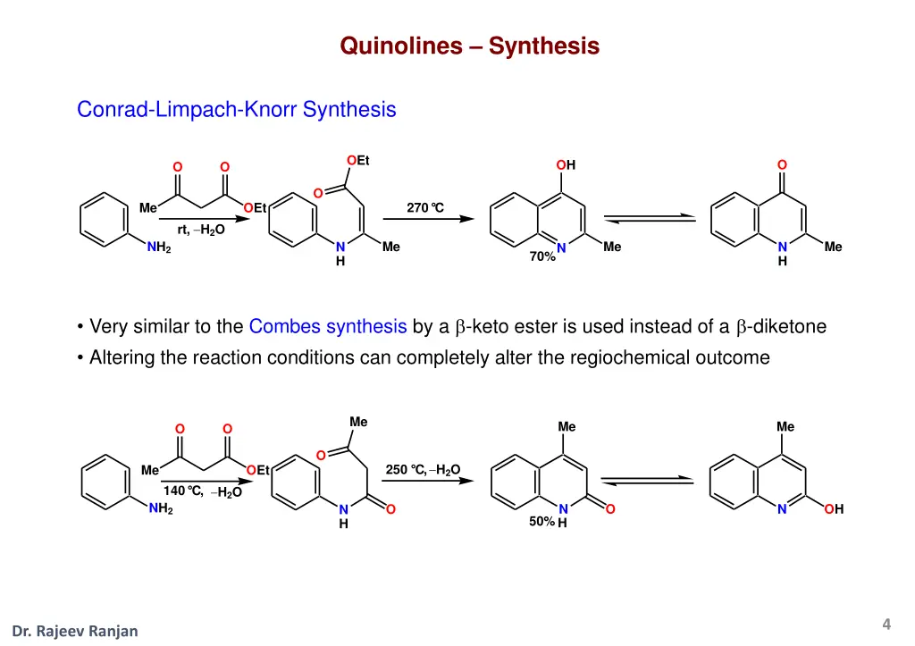 quinolines synthesis 1