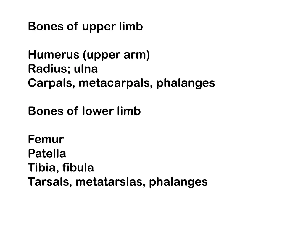 bones of upper limb