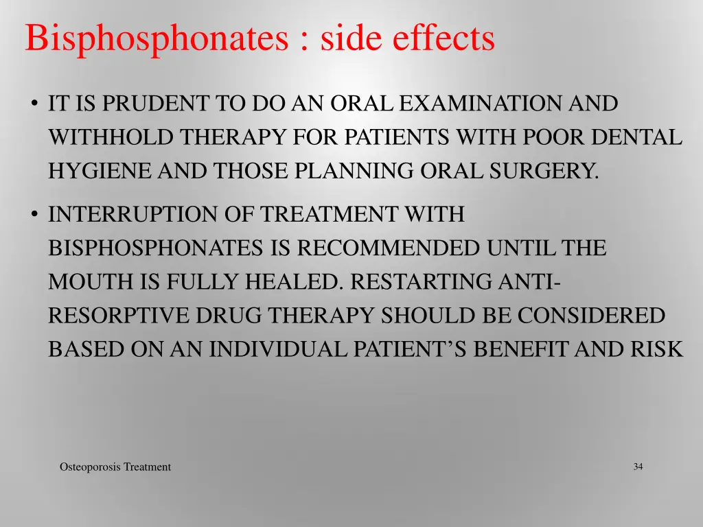 bisphosphonates side effects 1