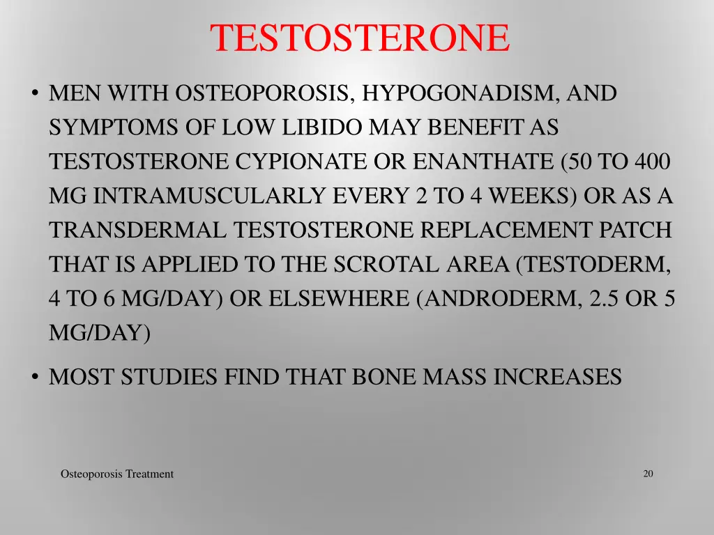 testosterone