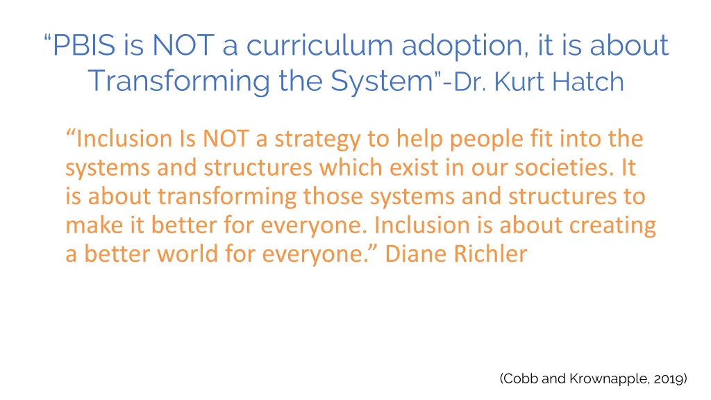 pbis is not a curriculum adoption it is about