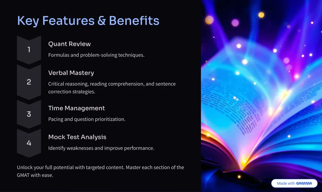 key features benefits