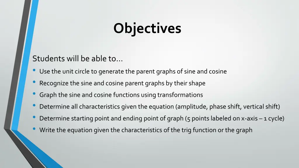 objectives