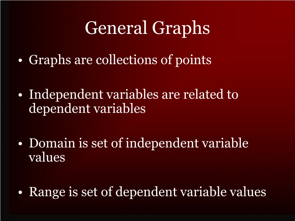 general graphs
