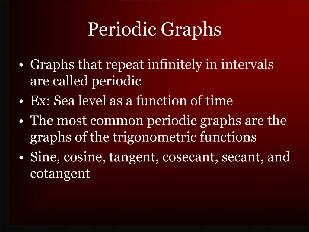 periodic graphs
