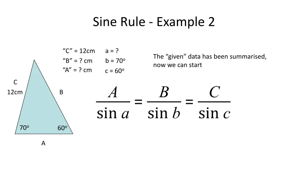 sine rule example 2 1