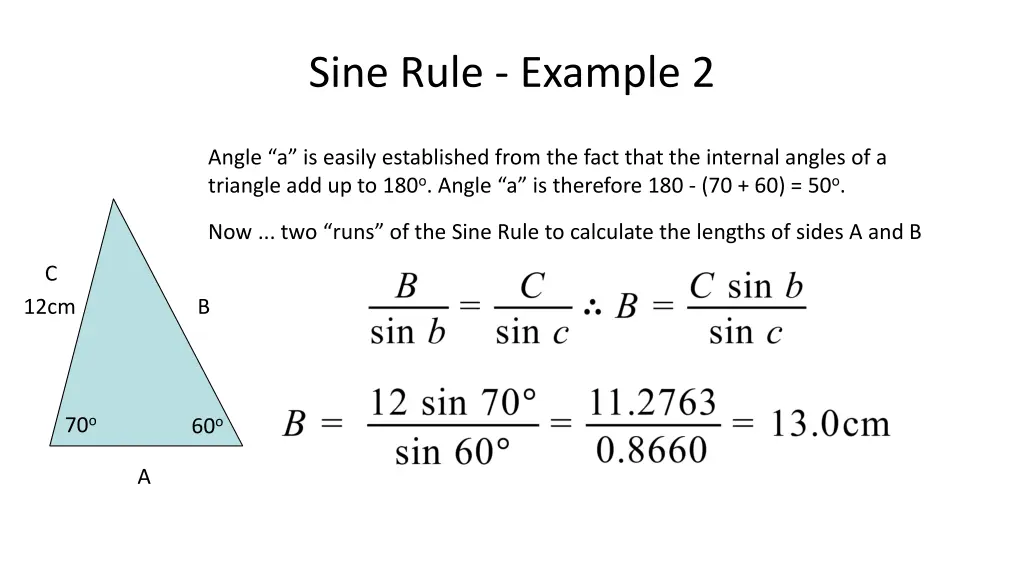 sine rule example 2 3
