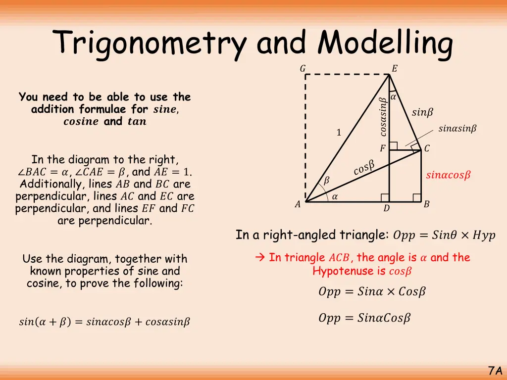 trigonometry and modelling 5