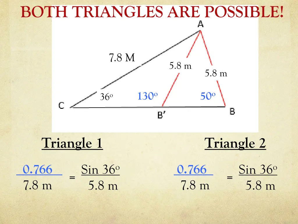 both triangles are possible