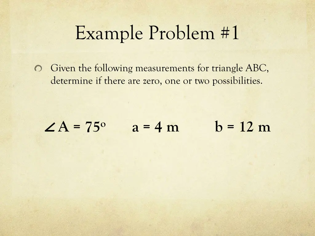 example problem 1