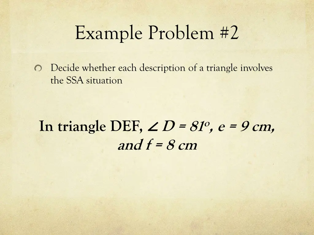 example problem 2