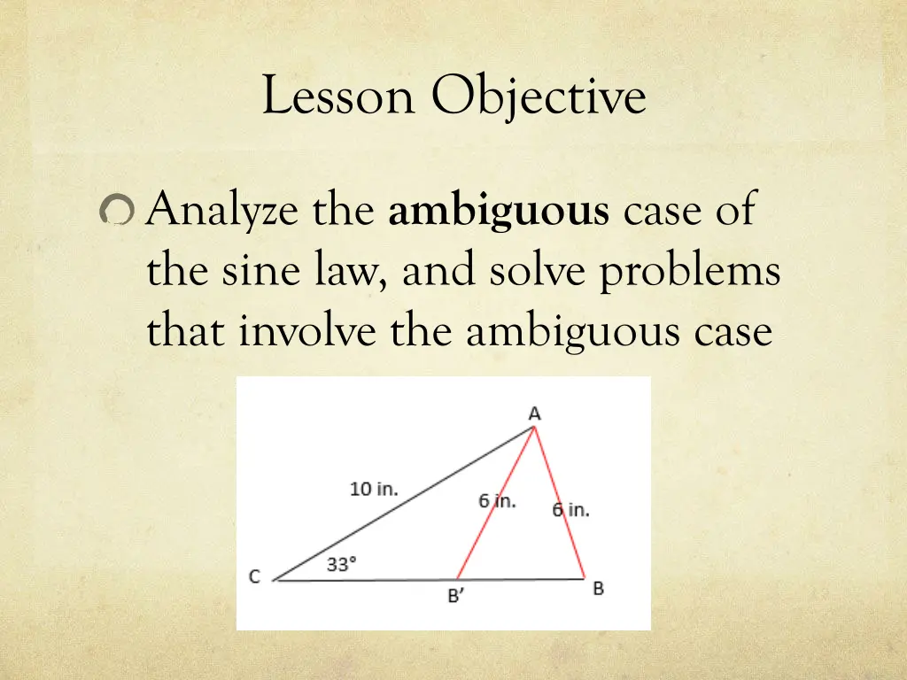 lesson objective