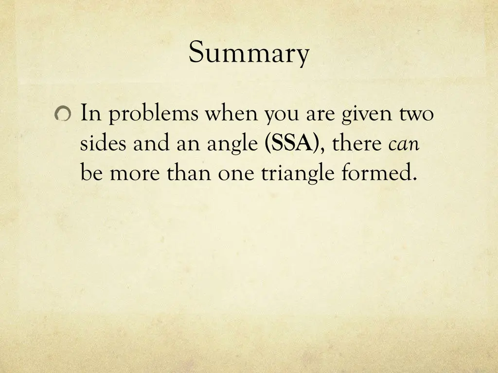 summary