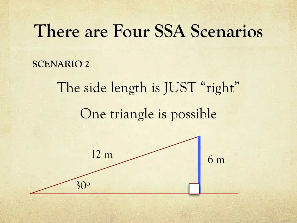 there are four ssa scenarios 1