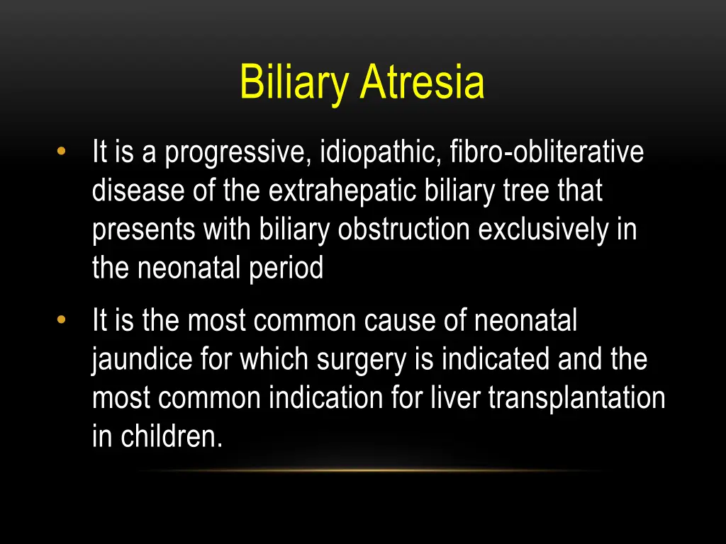 biliary atresia