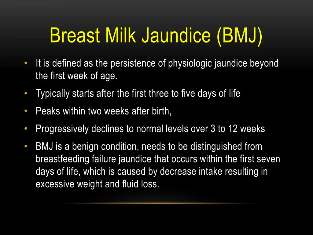 breast milk jaundice bmj