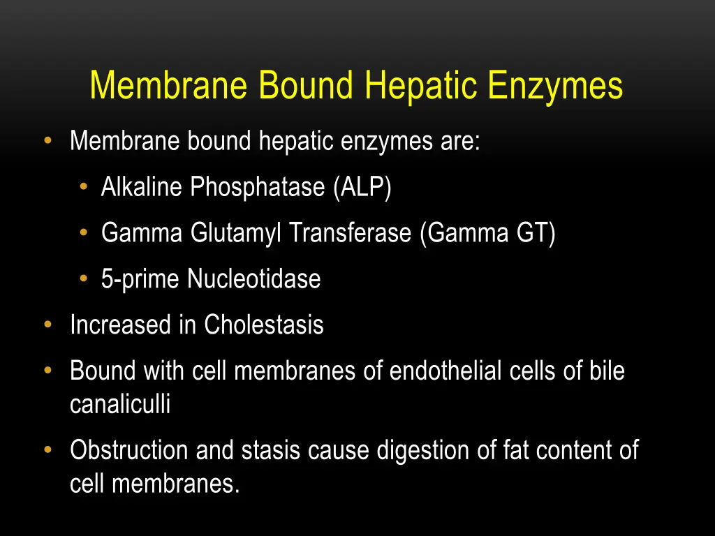 membrane bound hepatic enzymes