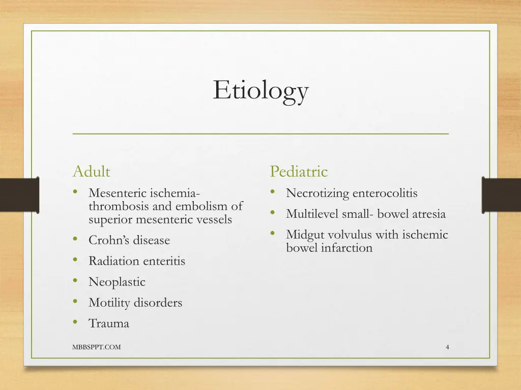 etiology