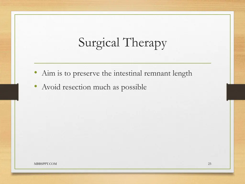 surgical therapy