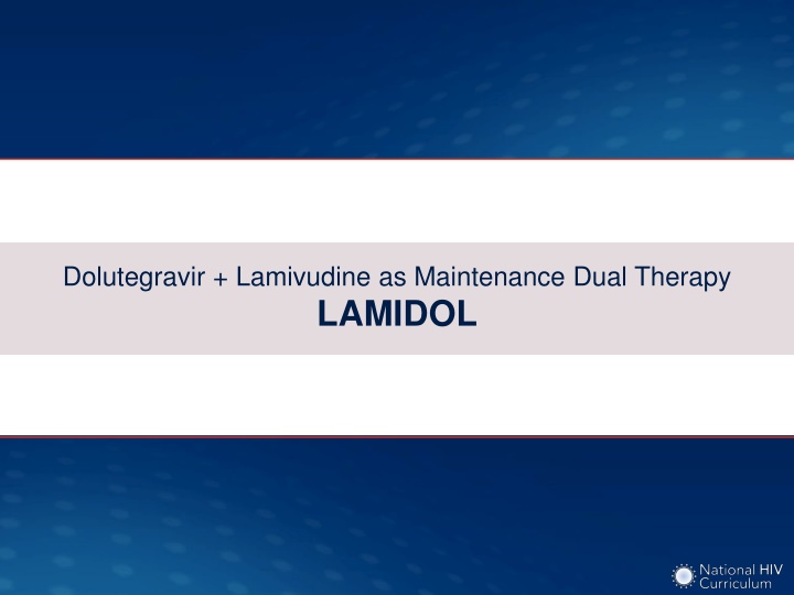 dolutegravir lamivudine as maintenance dual