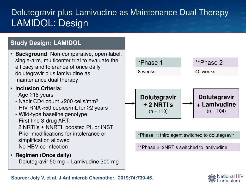 dolutegravir plus lamivudine as maintenance dual