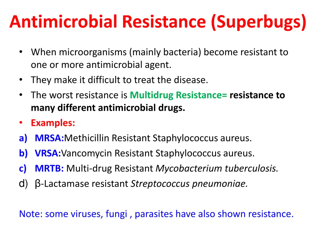 antimicrobial resistance superbugs