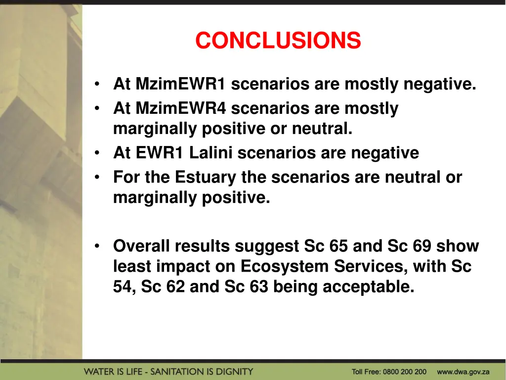 conclusions